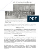 Breve Historia de La Educación en Ecuador PDF