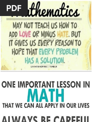 Math Slogans In English
