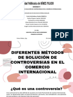 Diferentes Métodos de Solución de Controversias en El Comercio Internacional