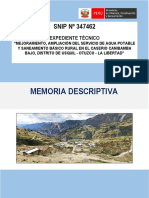MEMORIA DESCRIPTIVA - Canibamba PDF