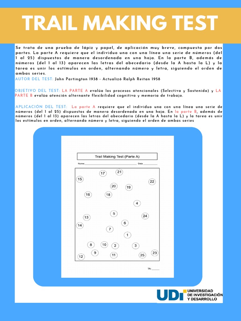 Evaluación del Trail Making Test en Argentina | PDF | Evaluación ...