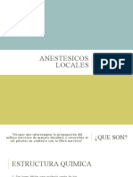Anestésicos locales: estructura, mecanismo de acción y cálculo de dosis
