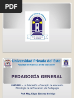 Conceptualización de La Pedagogía y La Educación