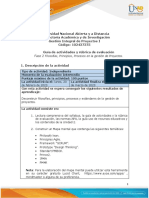 Guía de Actividades y Rúbrica de Evaluación - Unidad 2 - Fase 2 - Filosofías, Principios, Procesos en La Gestión de Proyectos