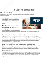 5 Stages of Second Language Acquisition