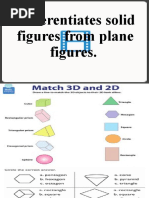 Differentiating Solid and Plane Figures | PDF | Shape | Rectangle