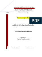 Antología de La Literatura Fantástica Resumenes PDF