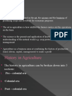 1 History of Agriculture