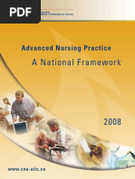 Advanced Nurse Practice A National Framework