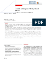 Alterações Da Mobilidade Laríngea e Sintomas Após Cirurgia de Tireoide Acompanhamento de 6 Meses PDF