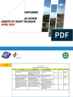 Plan Progres Rekonturing Disposal Selatan BT 2023