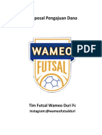 Proposal Pengajuan Dana: Tim Futsal Wameo Duri FC