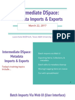 Intermediate DSpace Metadata Management 2017 03 22 PDF