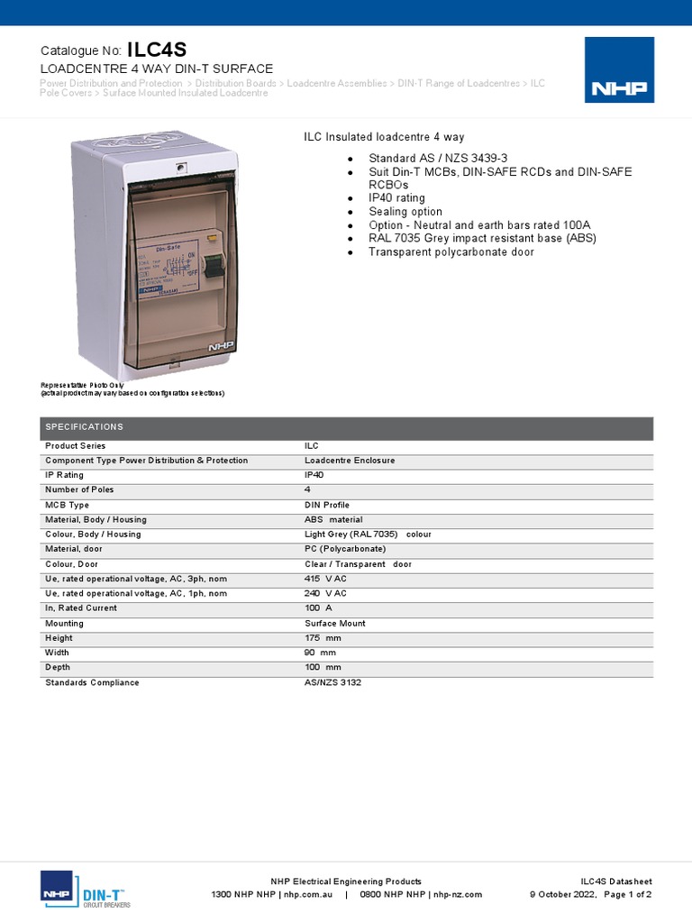 ILC4S 7593 Datasheet | PDF | Alternating Current | Electric Power ...