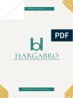 Hargabro Pricelist 2022 UPDATE