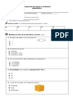 Prueba de Nivelación Matematica 2° Basico