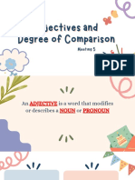Adjectives and Degree Comparison Meeting 5