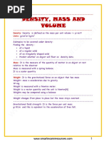 Notes - RP 05 Density - AQA Physics GCSE | PDF | Density | Volume