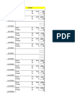 Kamrul's daily attendance and payment records