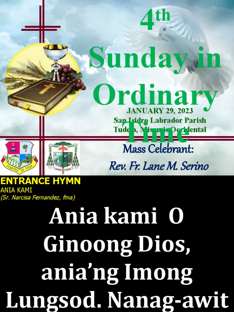 4th Sunday in Ordinary Time PDF