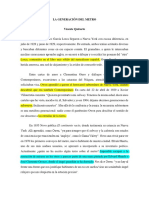 La Generación Del Metro - Vicente Quirarte