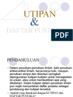 Kutipan - Daftar Pustaka