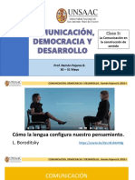 Clase 3. La Comunicación, Interacción en La Construcción de Sentido - 30-31.05.2022