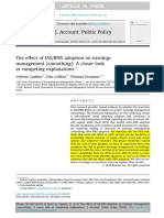 Capkun2016 JAPP The Effect of IASIFRS Adoption On Earnings Management PDF