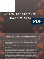 Ratio Analysis of Asian Paints