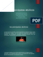 Los psicópatas abúlicos