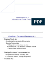 Export Finance & International Trade Contract Regulations