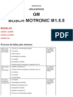 Aplicativos Bosch Motronic M1.5.5 para modelos Astra 1.8, 2.0 e 16V