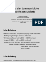 Metode Dan Jaminan Mutu Pemeriksaan Malaria