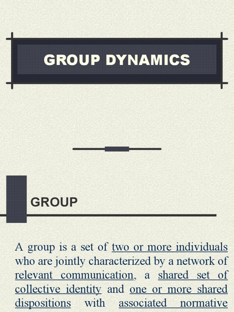 Group Dynamics | PDF