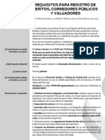 Requisitos para Registro de Peritos - Actualización2023 PDF