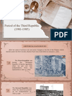 Period of the Third Republic (1981-1985