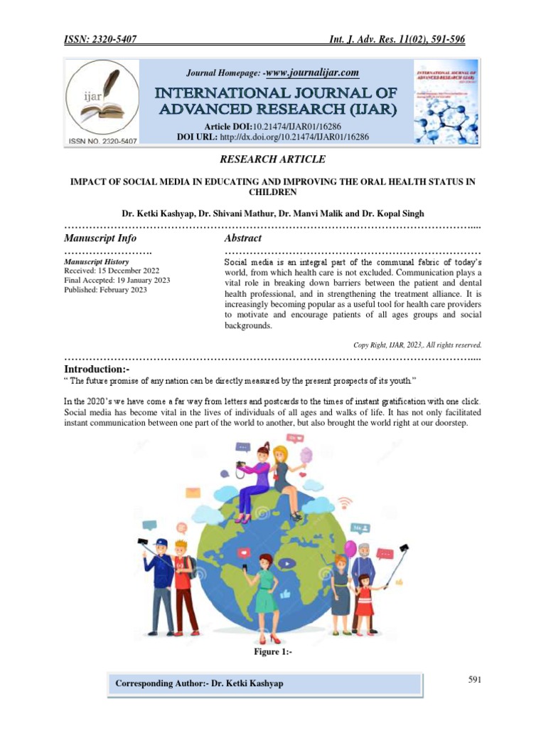 Impact of Social Media in Educating and Improving The Oral Health ...