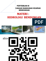 Kuliah Iii - Hidrologi Bendungan 3 Maret 2023 PDF