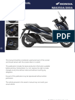 Honda Forza 300 2018-2020 User Manual PDF