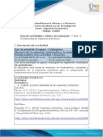 Formato Guia de Actividades y Rúbrica de Evaluación Tarea 2 - Fundamentos de Ingeniería Económica