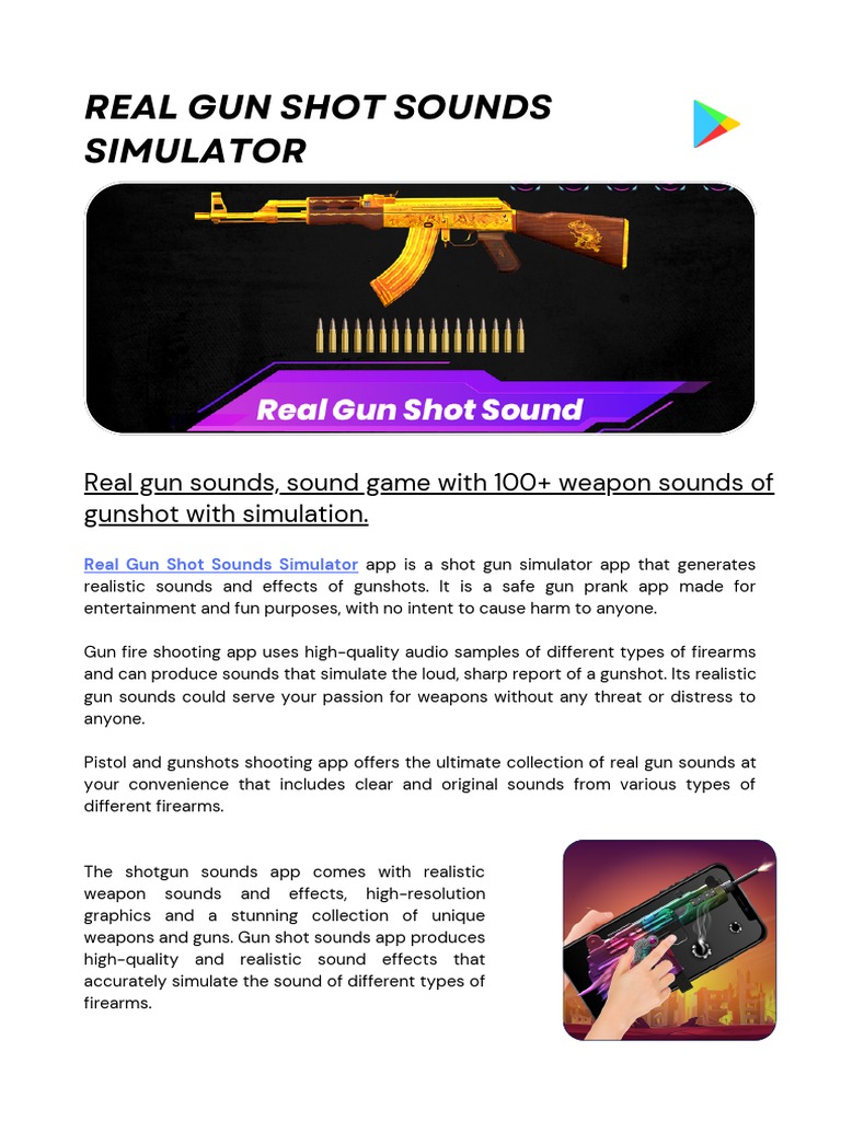 Real Gun Sound Pdf3 PDF Gun Firearms