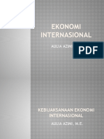 Ekonomi Internasional: Aulia Azimi, M.E