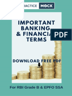 Important Banking & Financial Terms