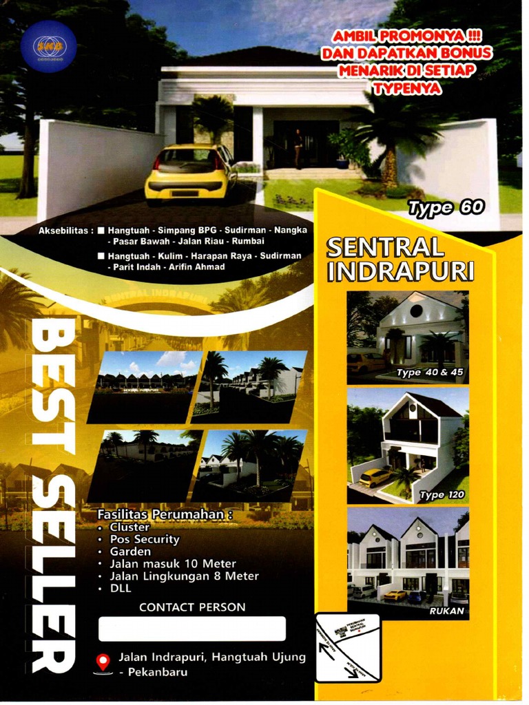 Perumahan Type 45 Indrapuri Pekanbaru | PDF