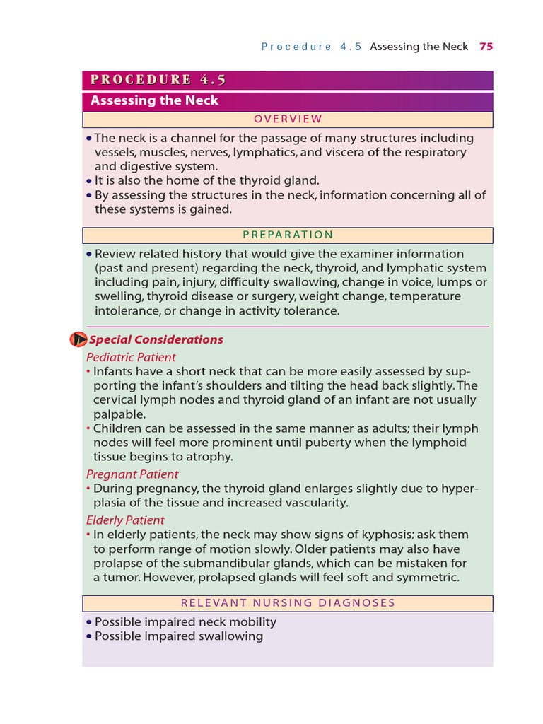 Assessing The Neck | PDF | Neck | Thyroid