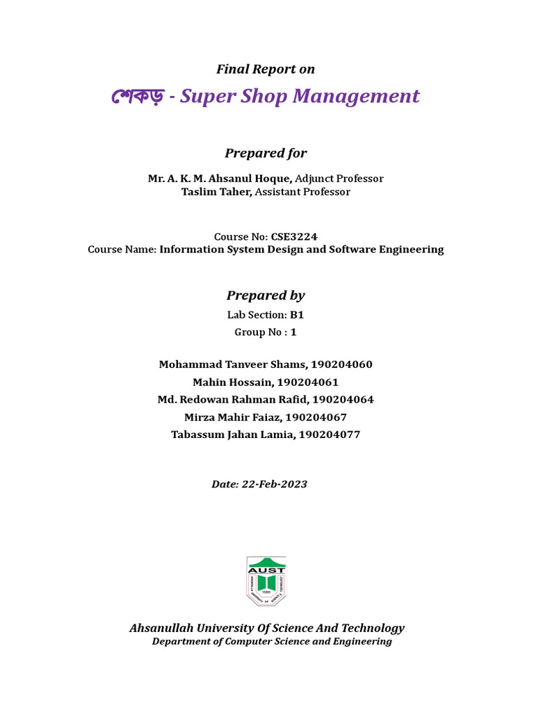 Isd final report pdf pdf unit testing software engineering