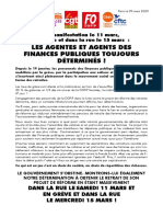 Tract - 11 Et 15 Mars - Intersyndicale PDF