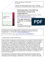 Psychodynamic Counselling: Individuals, Groups and Organisations