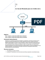 Práctica de Laboratorio: Uso de Wireshark para Ver El Tráfico de La Red Topología