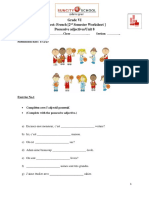 Grade VI 2nd Semester Worksheet PDF